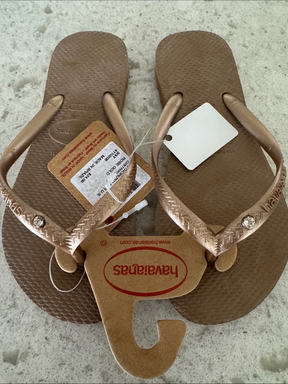 Havaianas kids Flip Flops - Rose Metallic